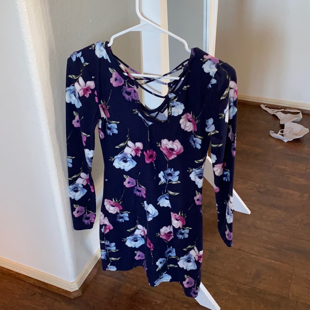 Tight fitted long sleeve dress